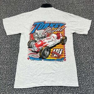 Vintage Midget Grand Prix Shirt Men Medium Gray‎ Racing Sundog New with Defects